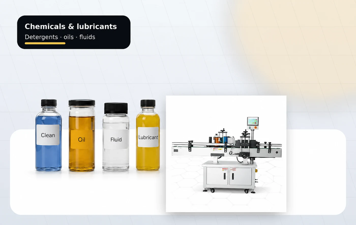 Chemical bottle labelling
